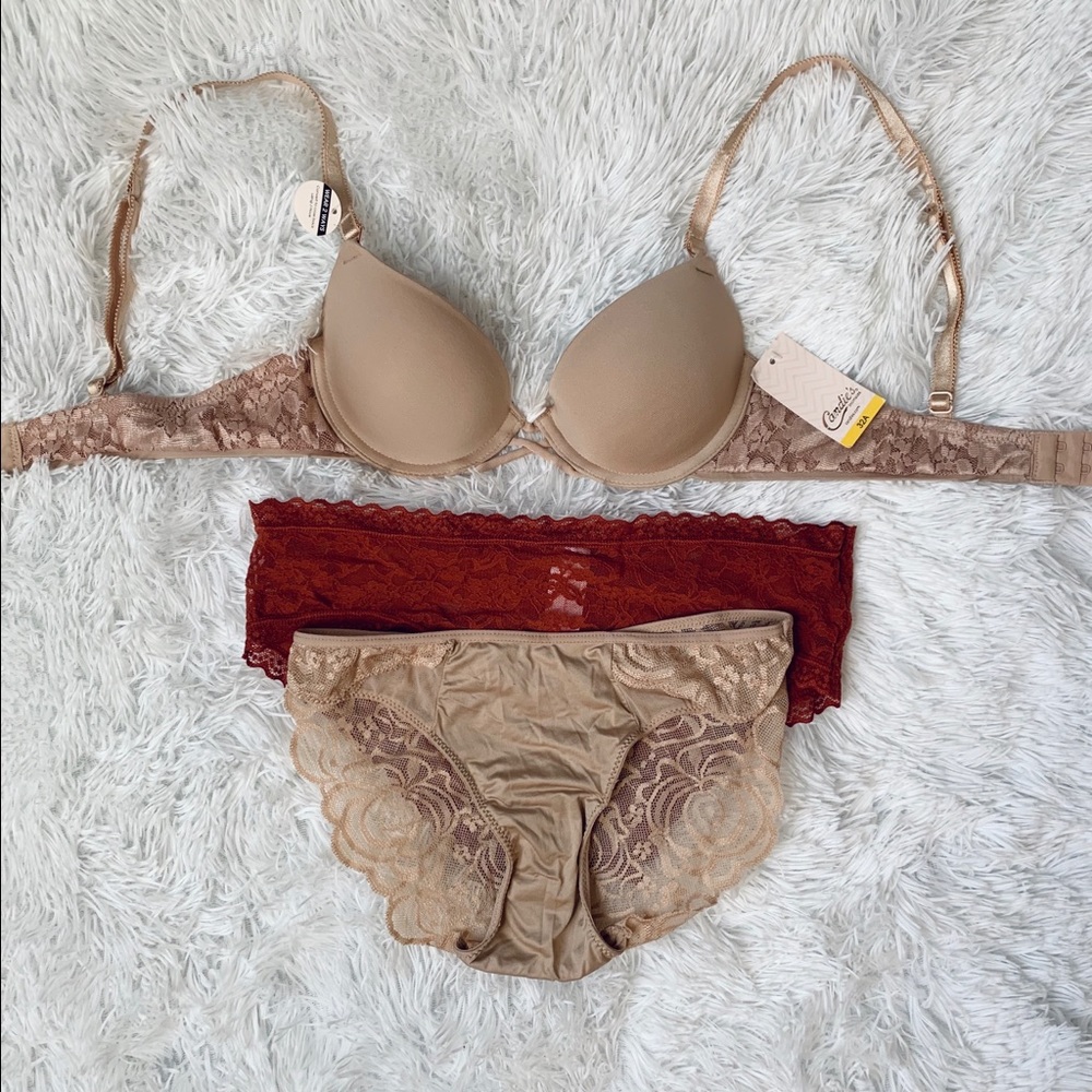 Candie’s Intimates Push-up Bra and Undies